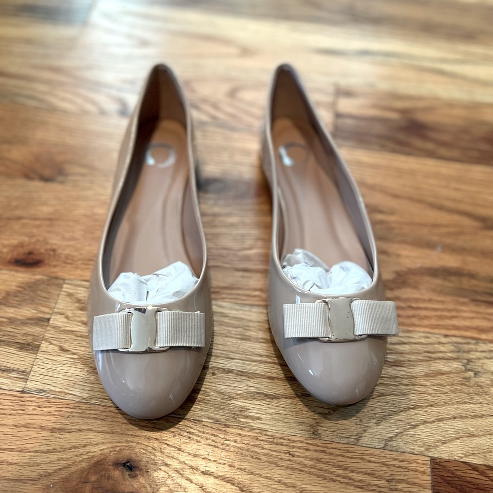 New Taupe Flats - Size 8